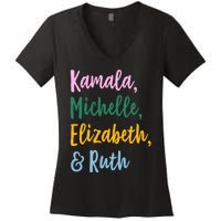 Kamala Michelle Elizabeth And Ruth Women's V-Neck T-Shirt