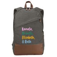 Kamala Michelle Elizabeth And Ruth Cotton Canvas Backpack