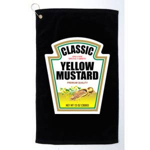 Ketchup_ Mustard Easy Halloween Couples Costume Condiment Platinum Collection Golf Towel