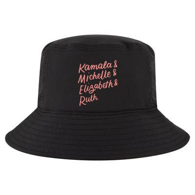 Kamala Michelle Elizabeth & Ruth Feminist Political Icons Cool Comfort Performance Bucket Hat