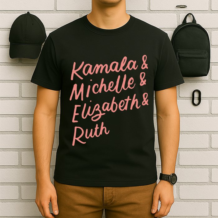 Kamala Michelle Elizabeth & Ruth Feminist Political Icons T-Shirt