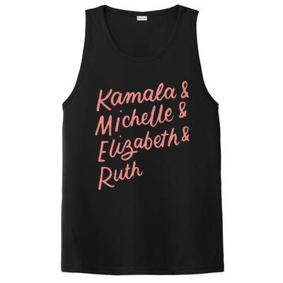 Kamala Michelle Elizabeth & Ruth Feminist Political Icons PosiCharge Competitor Tank