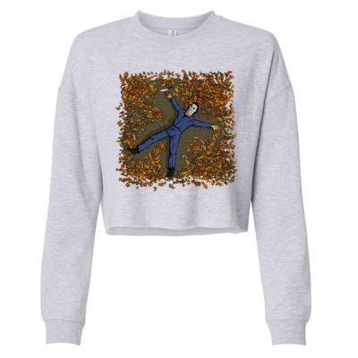 Killer Michael Fall Festive Halloween Cropped Pullover Crew