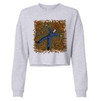 Killer Michael Fall Festive Halloween Cropped Pullover Crew