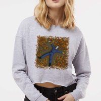 Killer Michael Fall Festive Halloween Cropped Pullover Crew
