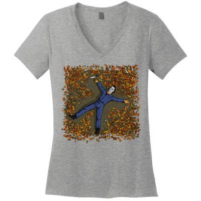 Killer Michael Fall Festive Halloween Women's V-Neck T-Shirt
