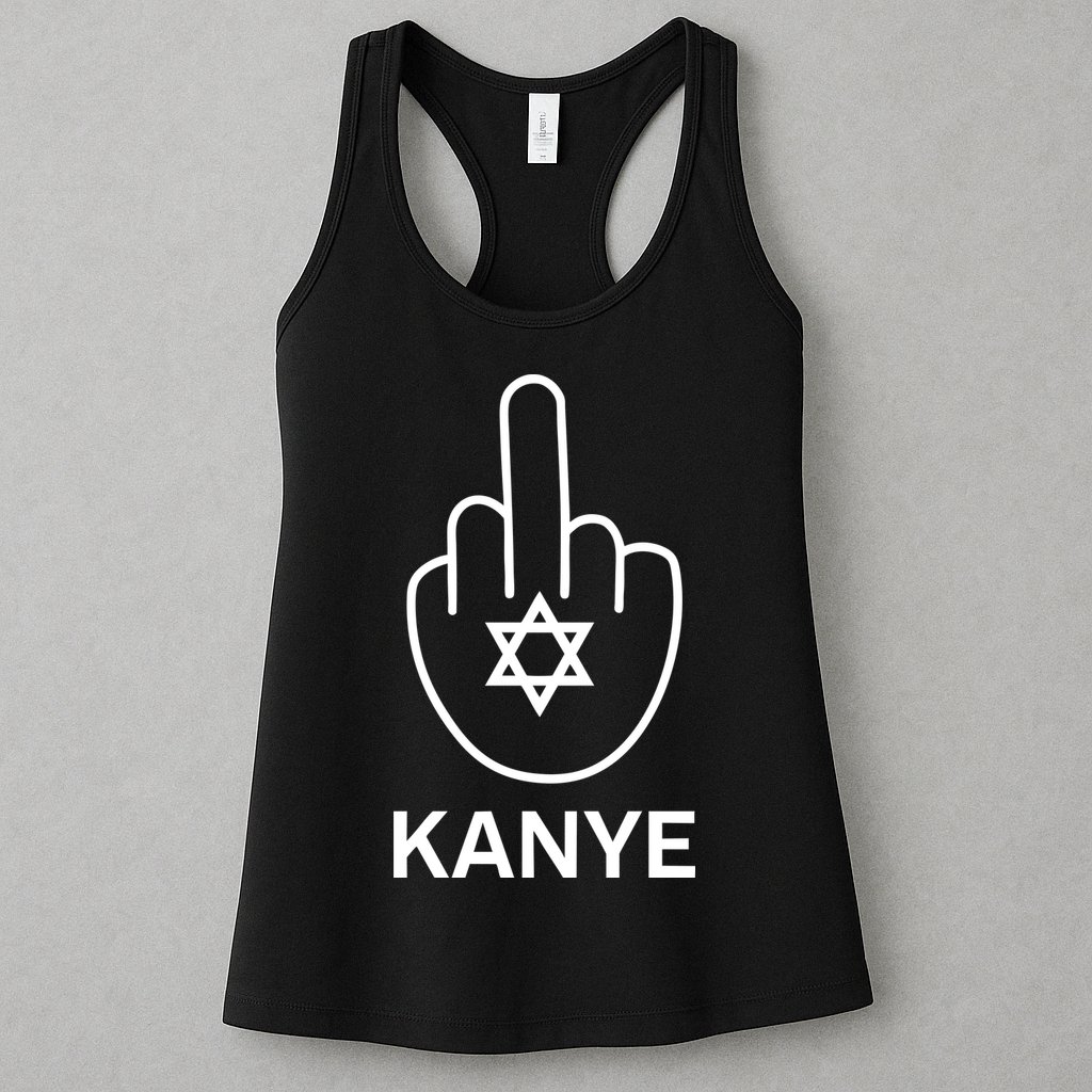 Kanye Middle Finger Womens Tank Top