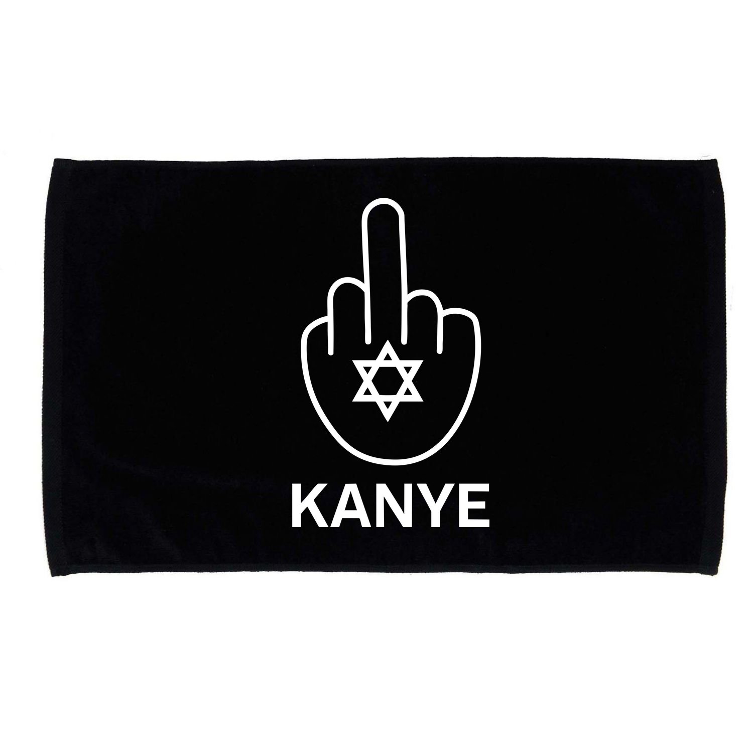Kanye Middle Finger Microfiber Hand Towel