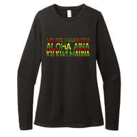 Kanaka Maoli Flag We Are Mauna Kea Womens CVC Long Sleeve Shirt