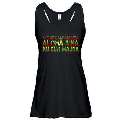 Kanaka Maoli Flag We Are Mauna Kea Ladies Essential Flowy Tank