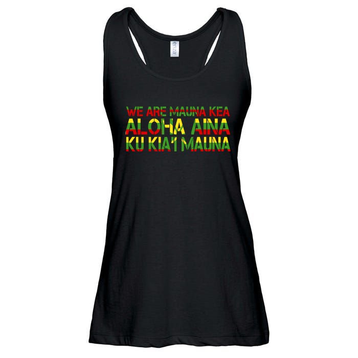 Kanaka Maoli Flag We Are Mauna Kea Ladies Essential Flowy Tank