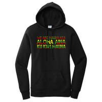 Kanaka Maoli Flag We Are Mauna Kea Women's Pullover Hoodie