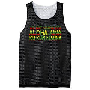 Kanaka Maoli Flag We Are Mauna Kea Mesh Reversible Basketball Jersey Tank