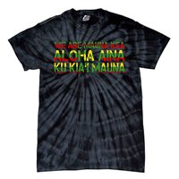 Kanaka Maoli Flag We Are Mauna Kea Tie-Dye T-Shirt