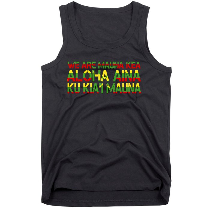 Kanaka Maoli Flag We Are Mauna Kea Tank Top