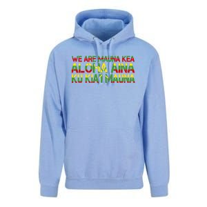 Kanaka Maoli Flag We Are Mauna Kea Unisex Surf Hoodie