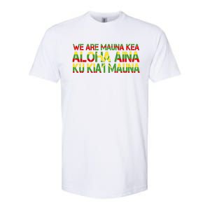 Kanaka Maoli Flag We Are Mauna Kea Softstyle CVC T-Shirt