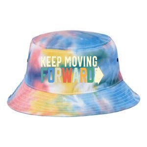 Keep Moving Forward Positive Motivational Inspiring Quote Tie Dye Newport Bucket Hat