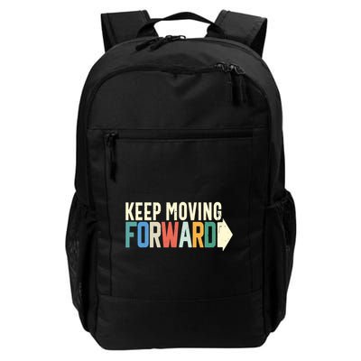 Keep Moving Forward Positive Motivational Inspiring Quote Backpack