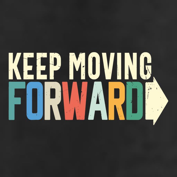Keep Moving Forward Positive Motivational Inspiring Quote Adult Drive Performance Visor