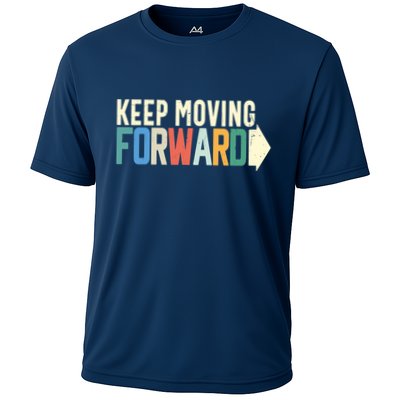 Keep Moving Forward Positive Motivational Inspiring Quote Performance Shirt