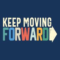 Keep Moving Forward Positive Motivational Inspiring Quote 16 in Basic Backpack