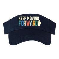 Keep Moving Forward Positive Motivational Inspiring Quote Valucap Bio-Washed Visor