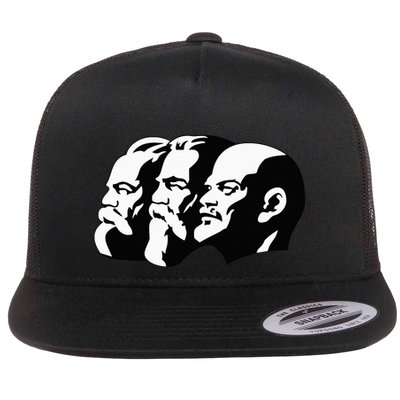 Karl Marx Friedrich Engels Vladimir Lenin Sovi8 Propaganda Flatbill Hat