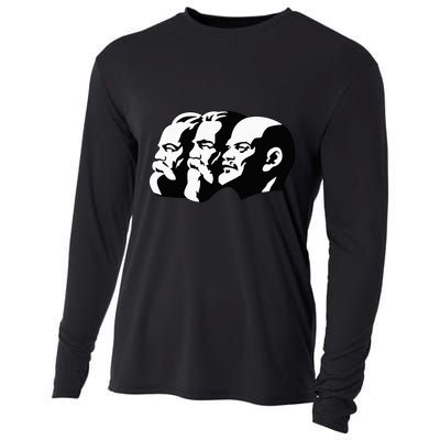 Karl Marx Friedrich Engels Vladimir Lenin Sovi8 Propaganda Cooling Performance Long Sleeve Crew
