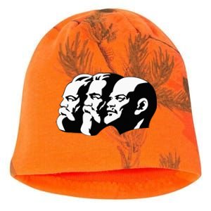 Karl Marx Friedrich Engels Vladimir Lenin Sovi8 Propaganda Kati - Camo Knit Beanie