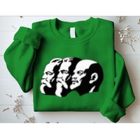 Karl Marx Friedrich Engels Vladimir Lenin Sovi8 Propaganda Sweatshirt