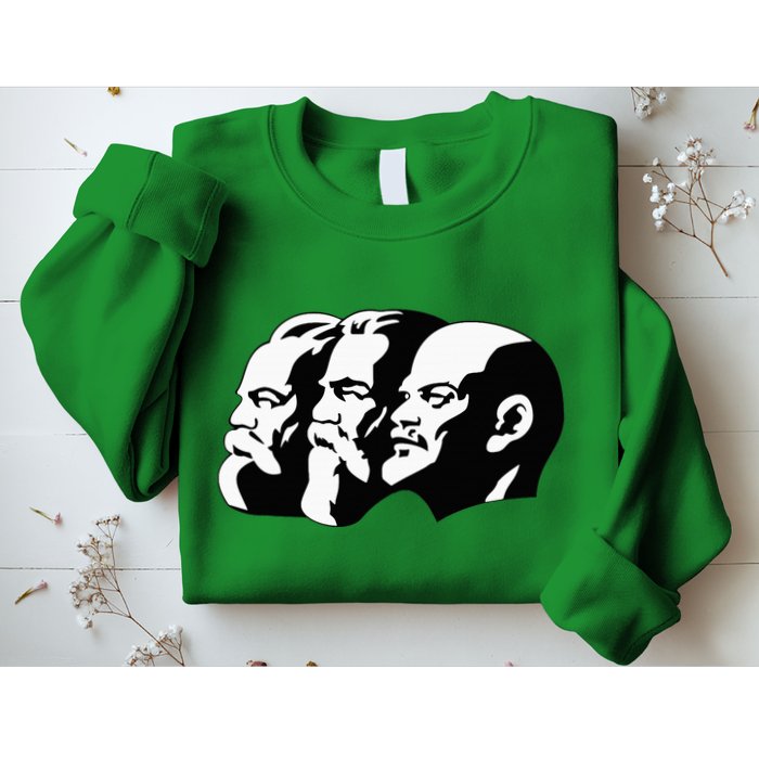 Karl Marx Friedrich Engels Vladimir Lenin Sovi8 Propaganda Sweatshirt