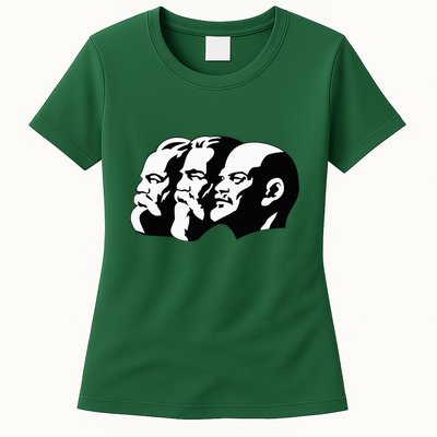 Karl Marx Friedrich Engels Vladimir Lenin Sovi8 Propaganda Womens T-Shirt
