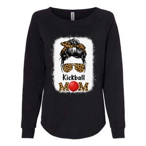 Kickball Mom Funny Leopard Cheetah Print Women Girl Kickball Womens California Wash Sweatshirt