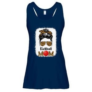 Kickball Mom Funny Leopard Cheetah Print Women Girl Kickball Ladies Essential Flowy Tank