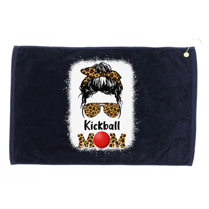 Kickball Mom Funny Leopard Cheetah Print Women Girl Kickball Grommeted Golf Towel