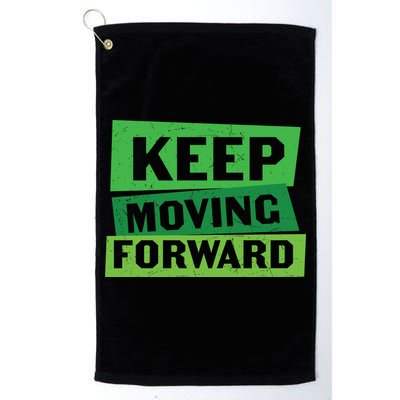 Keep Moving Forrward Mental Health Awareness Golf Towel