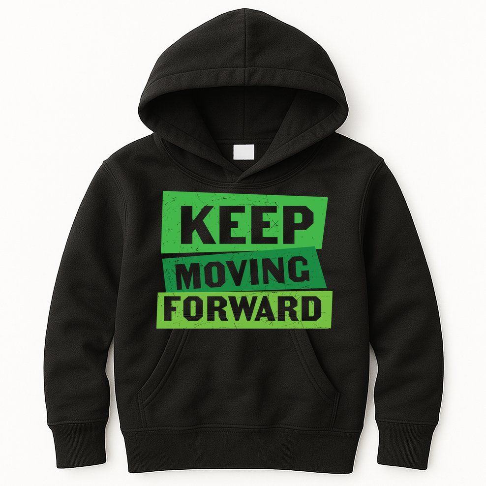 Keep Moving Forrward Mental Health Awareness Kids Hoodie