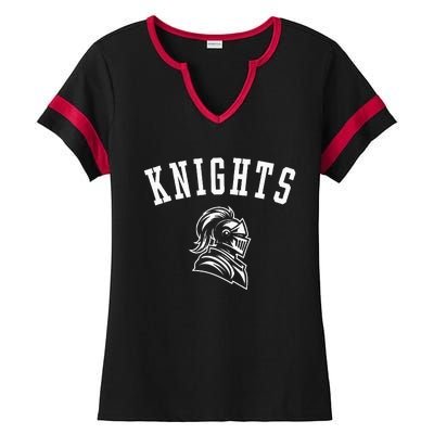 Knights Mascot For Players And Fans Ladies Halftime Notch Neck Tee