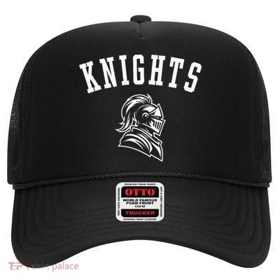 Knights Mascot For Players And Fans High Crown Mesh Back Trucker Hat