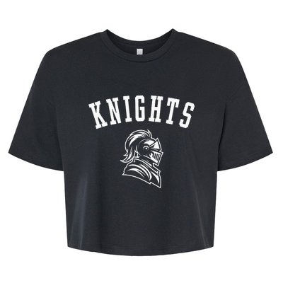 Knights Mascot For Players And Fans Bella+Canvas Jersey Crop Tee