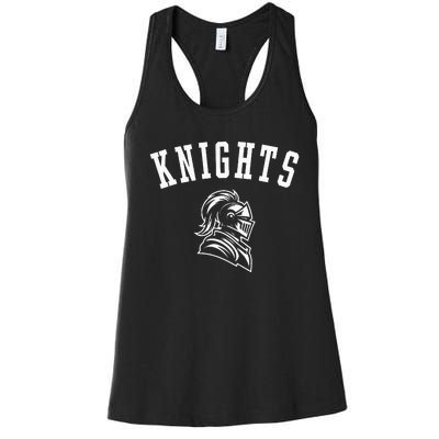 Knights Mascot For Players And Fans Women's Racerback Tank