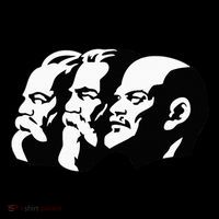 Karl Marx Friedrich Engels Vladimir Lenin Sovi8 Propaganda Stripe Pom Pom Beanie