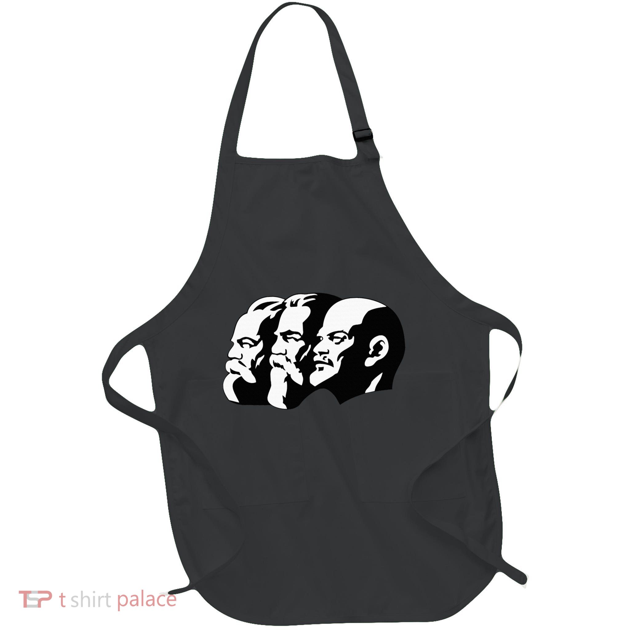 Karl Marx Friedrich Engels Vladimir Lenin Sovi8 Propaganda Apron