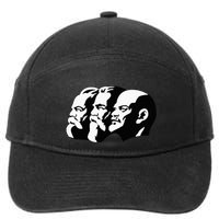 Karl Marx Friedrich Engels Vladimir Lenin Sovi8 Propaganda 7-Panel Snapback Hat