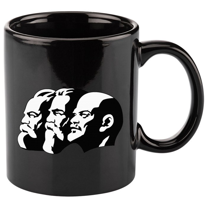 Karl Marx Friedrich Engels Vladimir Lenin Sovi8 Propaganda 11oz C Handle Ceramic Mug