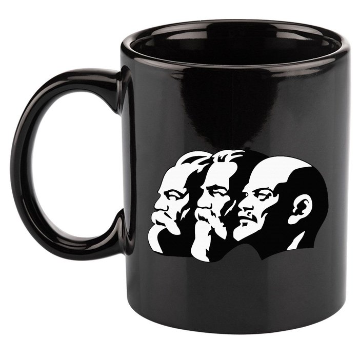 Karl Marx Friedrich Engels Vladimir Lenin Sovi8 Propaganda 11oz C Handle Ceramic Mug