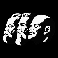 Karl Marx Friedrich Engels Vladimir Lenin Sovi8 Propaganda Drawstring Bag