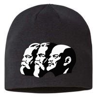 Karl Marx Friedrich Engels Vladimir Lenin Sovi8 Propaganda Sustainable Beanie