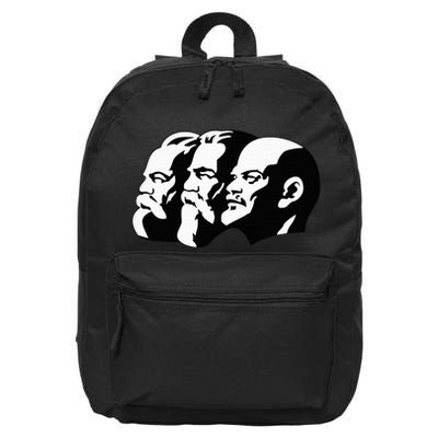 Karl Marx Friedrich Engels Vladimir Lenin Sovi8 Propaganda 16 in Basic Backpack